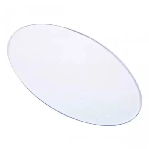 Base Acrílica Lisa Transparente Oval 14/8cm - 2 peças