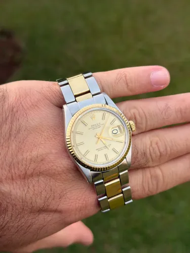 Rolex Datejust 36mm aço e ouro