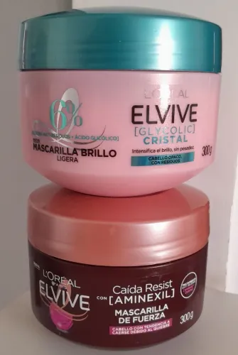 L'Oréal Elvive - Caída Resist com Aminexil e Glycolic Cristal - Novos - 300g