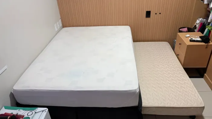 Cama box casal com cama auxiliar