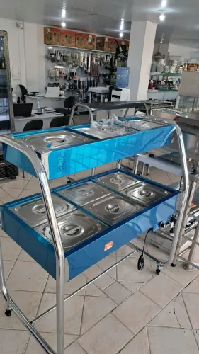 Ac Buffet 6 cubas duplos 3 frios no gelo x