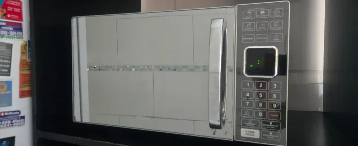 Micro-ondas 25l espelhado cinza/prata