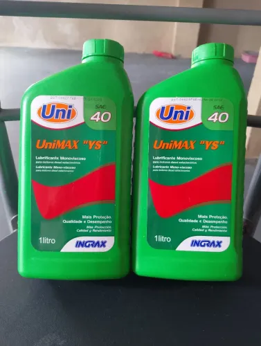 Óleo lubrificante monoviscoso Uni 40 Unimax YS para motores a diesel estacionário