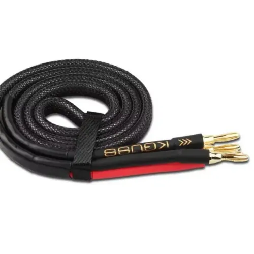 Cabo para alto falante, 100% cobre, OFC, <br>áudio puro de alta potência, Plug Banana
