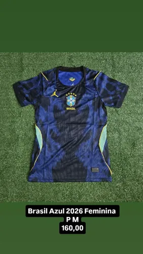 Camisa do Brasil feminina Azul
