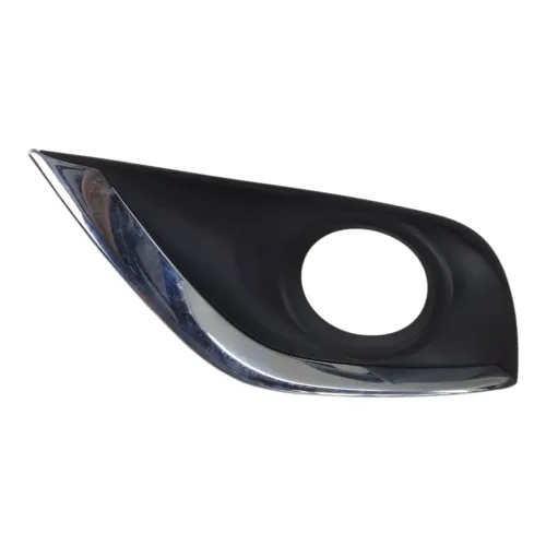 Moldura Farol Milha Esquerdo Nissan Versa 2017 Preto/cromado Esquerdo