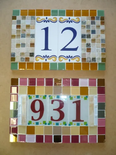 NÚMERO  DE  CASA  EM  MOSAICO