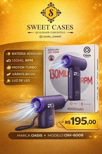 Ventilador Portátil Oásis OIH-6008