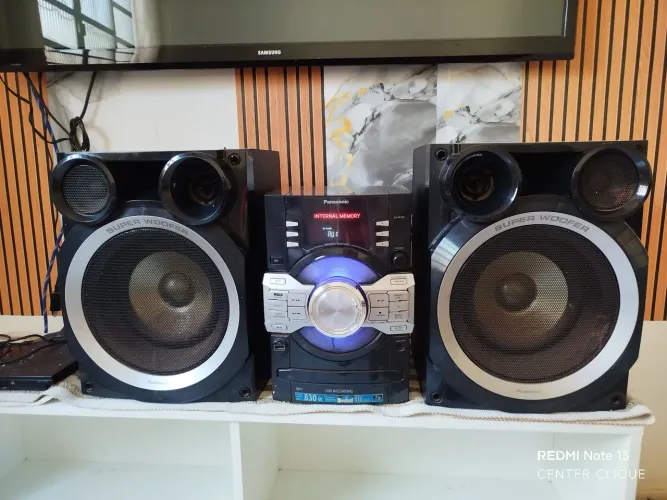 Mini Systen Panasonic 530W RMS de Potência: Retirar no Aero Rancho! 