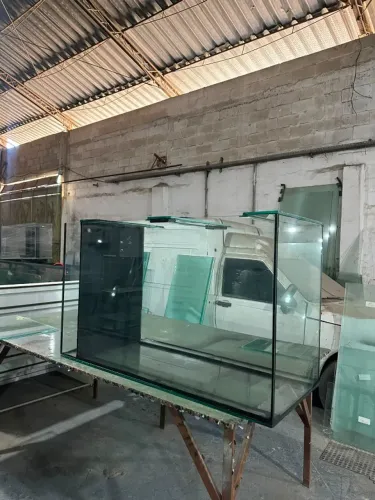 aquário com sump lateral 100x40x50 200L 