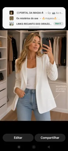 Blazer branco femenino Renner  Just be 