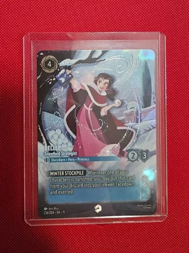 Lorcana carta Belle Snowfield Strategist da coleção Winterspell