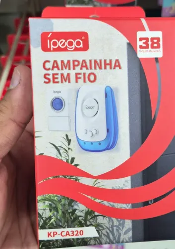 CAMPAINHA S/FIO LONGA DISTANCIA<br>REF: KP-CA320<br>