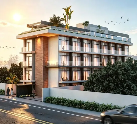 PORTO DE GALINHAS - FLAT 18 m² área total de 45m² com jacuzzi, lazer e sistema de gestão a