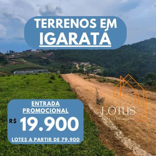 86E- TERRENOS PLANOS EM IGARATÁ!