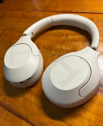 Fone de ouvido Haylou S35 ANC sem fio com cancelamento de ruído Headfone Off White
