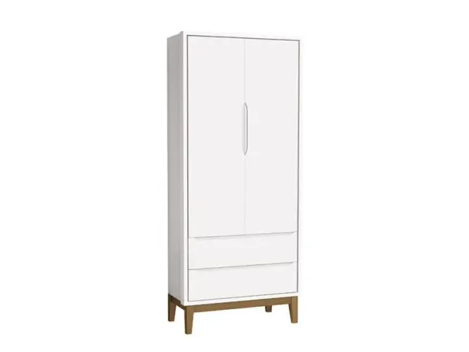 Guarda -roupa infantil (estrutura de MDF e pés em madeira)