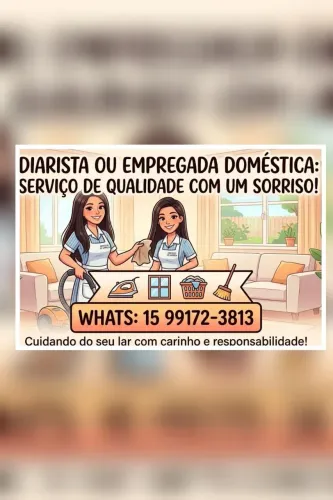 Diarista e Auxiliar de Limpeza | Experiência e Capricho