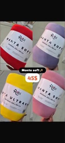 Manta casal soft aproveita