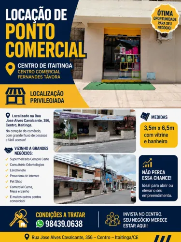 PONTO COMERCIAL-CENTRO- ITAITINGA-CE