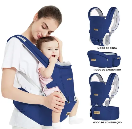 Brastoy Bebês Cangurus Portador Ergonômico Carregador De Bebê 3 Em 1