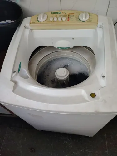 Máquina de lavar Consul 10 kg funcionando perfeitamente <br>sem a tampa