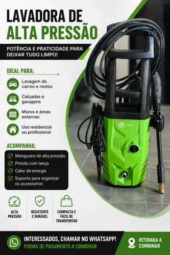 LAVADORA DE ALTA PRESSÃO À VENDA