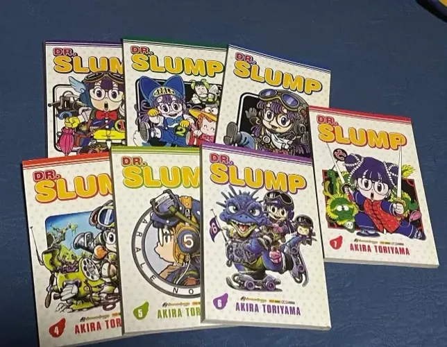 Mangás de Dr Slump - Akira Toriyama - volumes 1 ao 7 (usado)