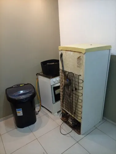Geladeira, Fogão e Máquina de lavar.
