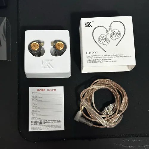 Fone KZ EDX Pro In-Ear Monitor Estéreo Alta Qualidade Sem Mic