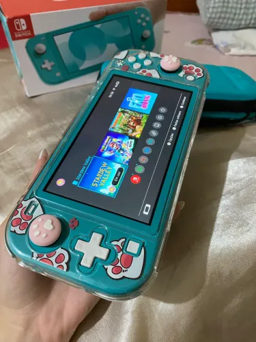 Nintendo Switch Lite Turquesa 32GB - Seminovo + Acessórios