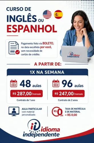 Aulas de Inglês ON LINE