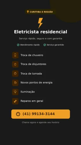 Eletricista Profissional - Serviço Rápido, Seguro e com Garantia