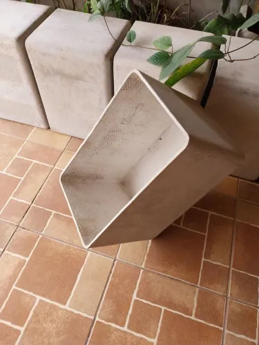 VASO QUADRADO ETERNIT - WILLY GUHL 77/78