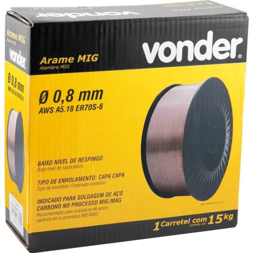 ARAME MIG 0.8mm CAPA CAPA VONDER