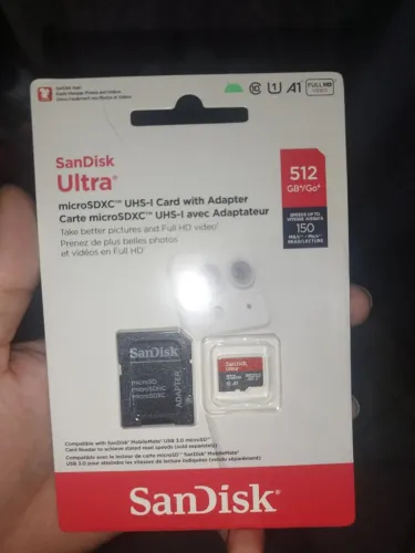 MICRO SD SANDISK 512GB ORIGINAL NOVO LACRADO COMPRADO NA LOJA OFICIAL