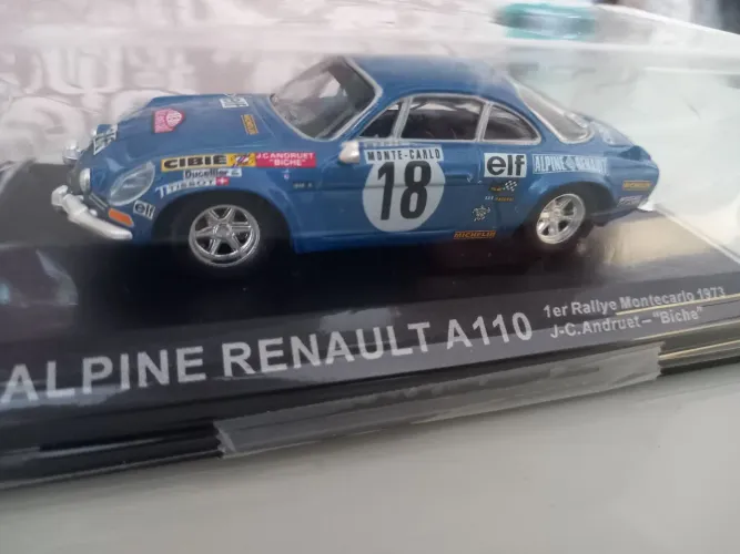 Miniatura Alpine Renault A110 1er Rallye Montecarlo 1973 escala 1/43