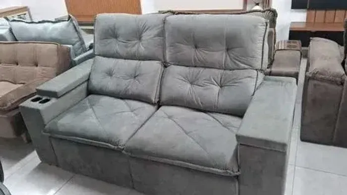 Sofá Reclinavel com Porta Copo 2,00m - (Oferta)!
