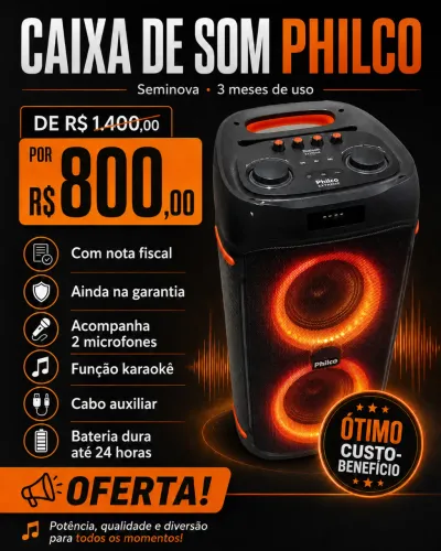 Caixa de som grande Extreme 