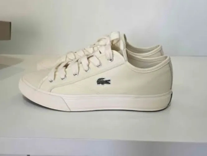 Tênis Lacoste Backcourt tam. 41 off-white - novo na caixa
