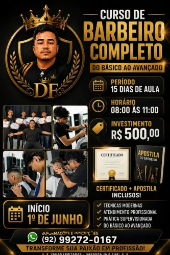 Curso Barbeiro profissional 