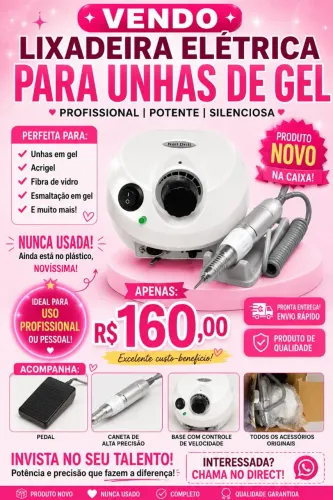  Motor Lixadeira de unha de gel 