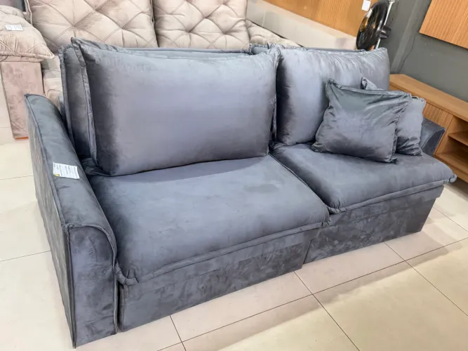 Sofá RETRATIL 2,30m com assentos baús (NOVO)