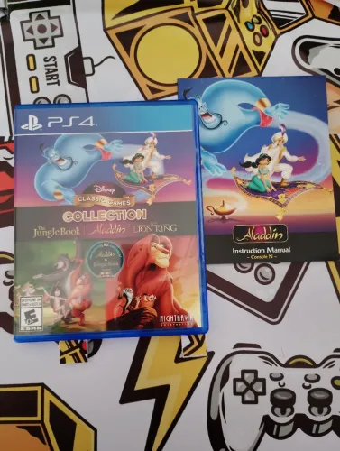 Aladdin - Lion King - jungle Book PS4 collection Difícil de encontrar completo