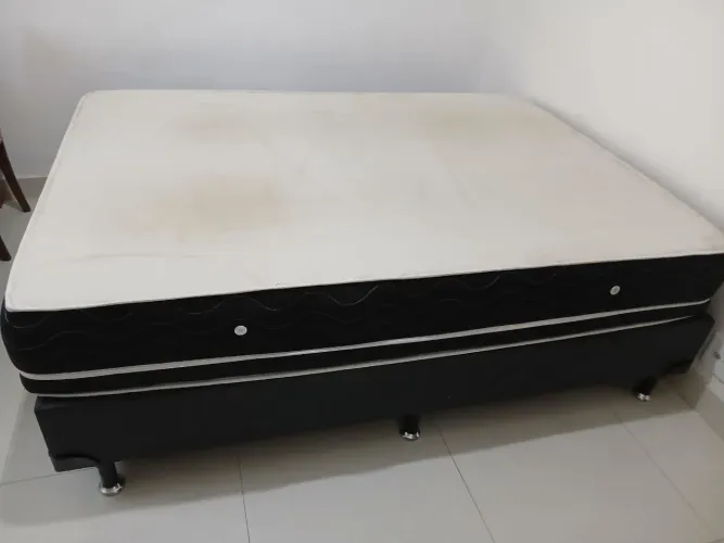 Cama Box Casal Completa (Colchão + Box) - 1,37 x 1,87