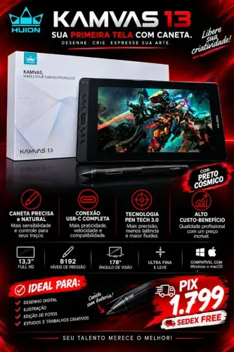 MESA DIGITALIZADORA HUION KAMVAS 13