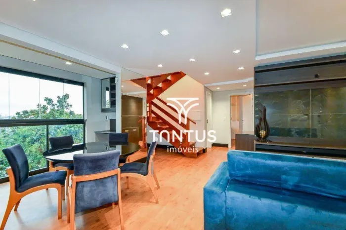 Apartamento com 2 dormitórios para alugar, 107 m² por R$ 4.500/mês - Guabirotuba - Curitib
