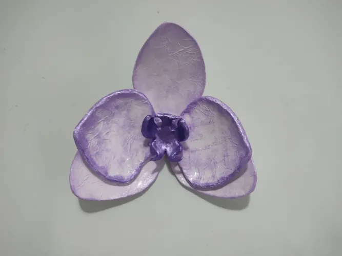 Orquídea em papel machê 38 cm