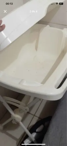 Banheira com trocador