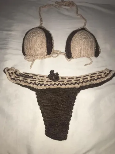 Biquíni de crochê, crocheteira do Nordeste 